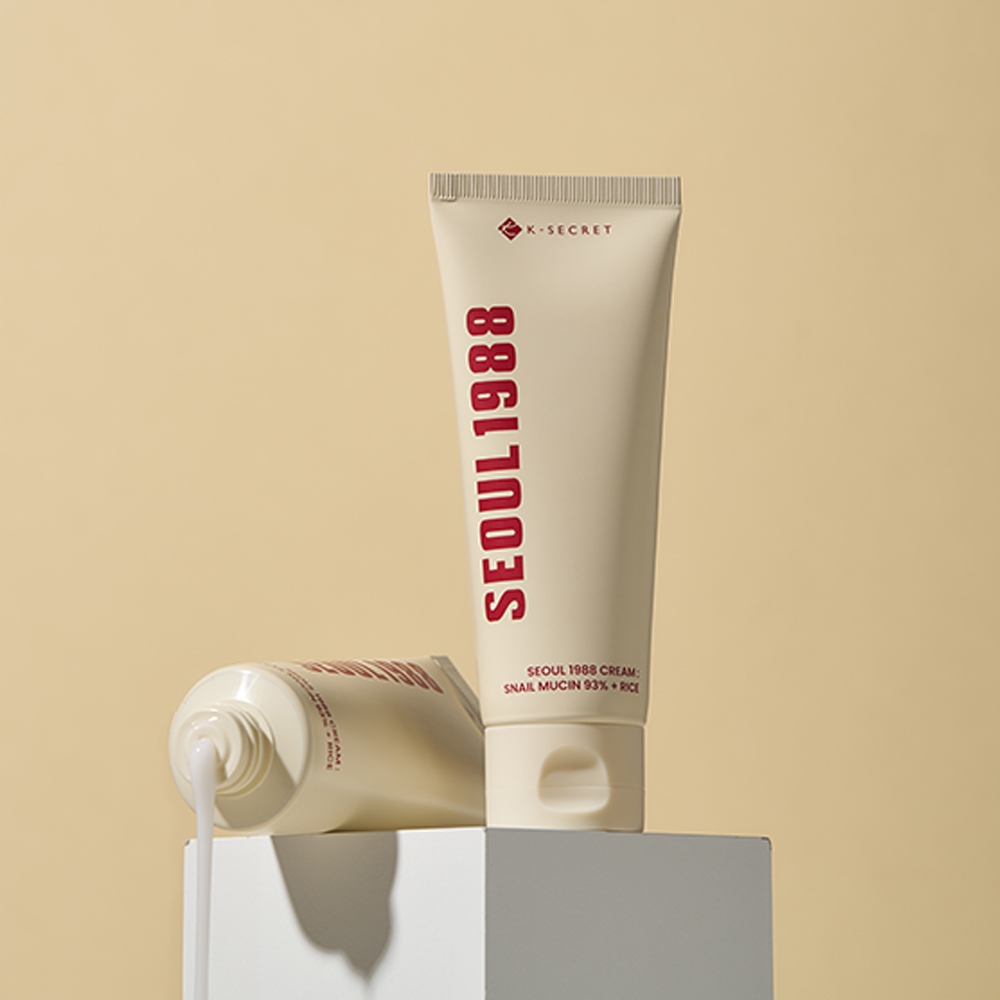K-SECRET SEOUL 1988 Cream: Snail Mucin 93% + Rice 100ml