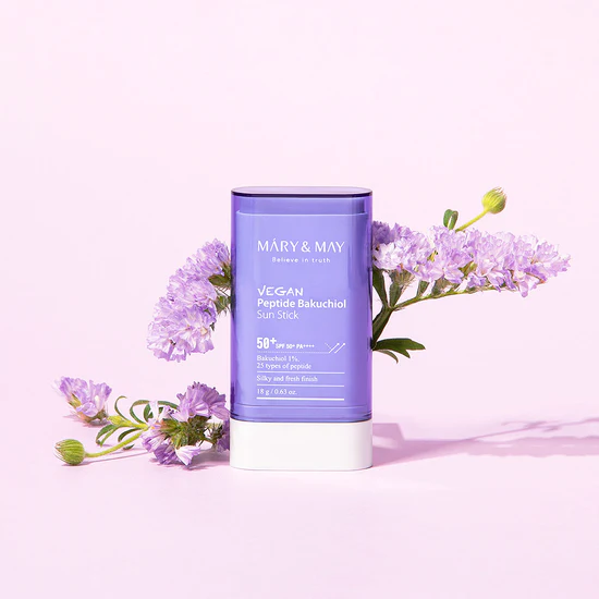 Mary&May Vegan Peptide Bakuchiol Sun Stick SPF50+/PA++++ - Sunscreen Stick with Peptides - 18g - Image 2