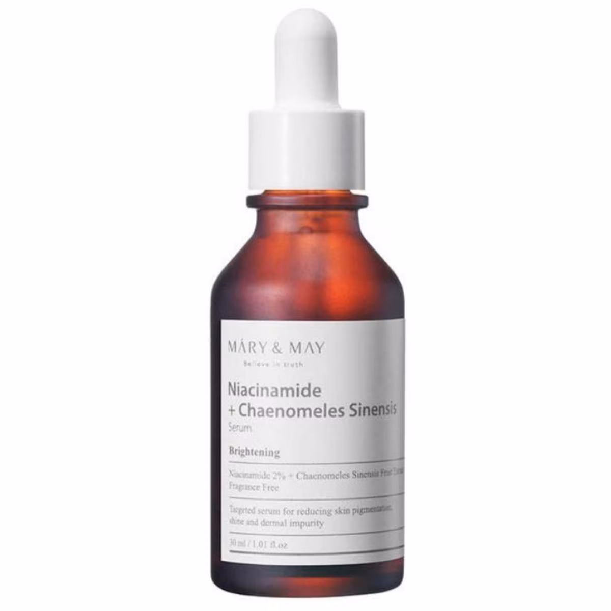 Mary&May Niacinamide Chaenomeles Sinensis Serum - Brightening Serum with Niacinamide and Chinese Quince - 30ml