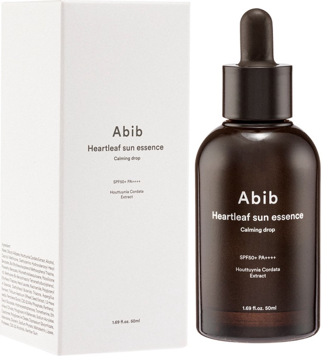 Abib - Heartleaf Sun Essence Calming Drop - Soothing Sun Essence with Heartleaf SPF50 PA++++ - 50ml