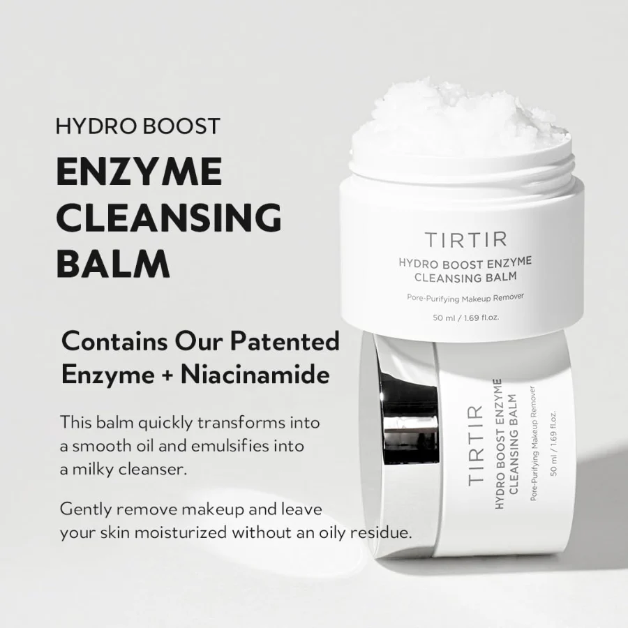 TIRTIR - Hydro Boost Enzyme Cleansing Balm - Enzymatic Makeup Removing Balm - 50ml - Image 2