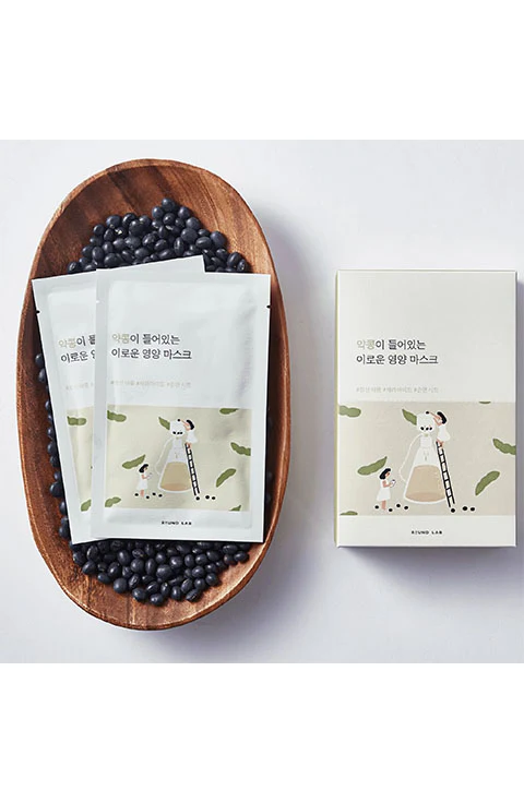 Round Lab - Soybean Nourishing Sheet Mask - Nourishing and firming mask with black soy extract - 25 ml - Image 2