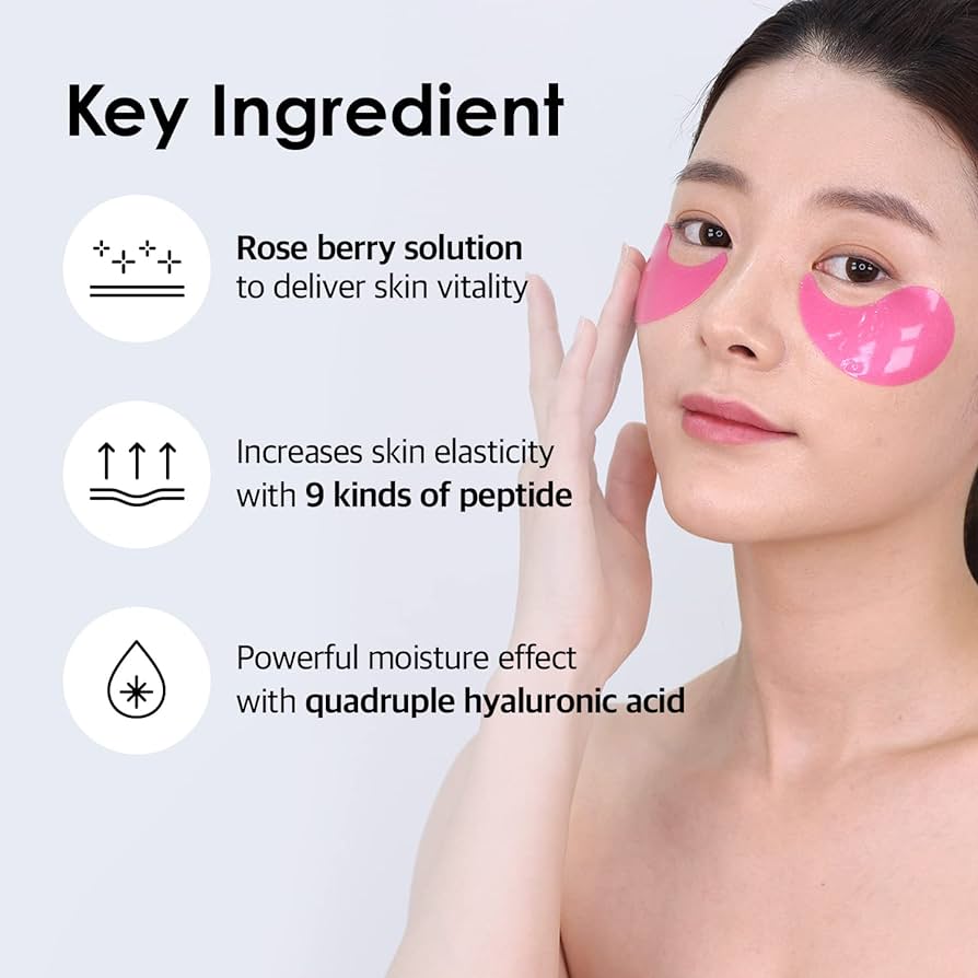 Medi-peel Hyaluron Rose Peptide 9 eye patches- 60pcs - Image 2