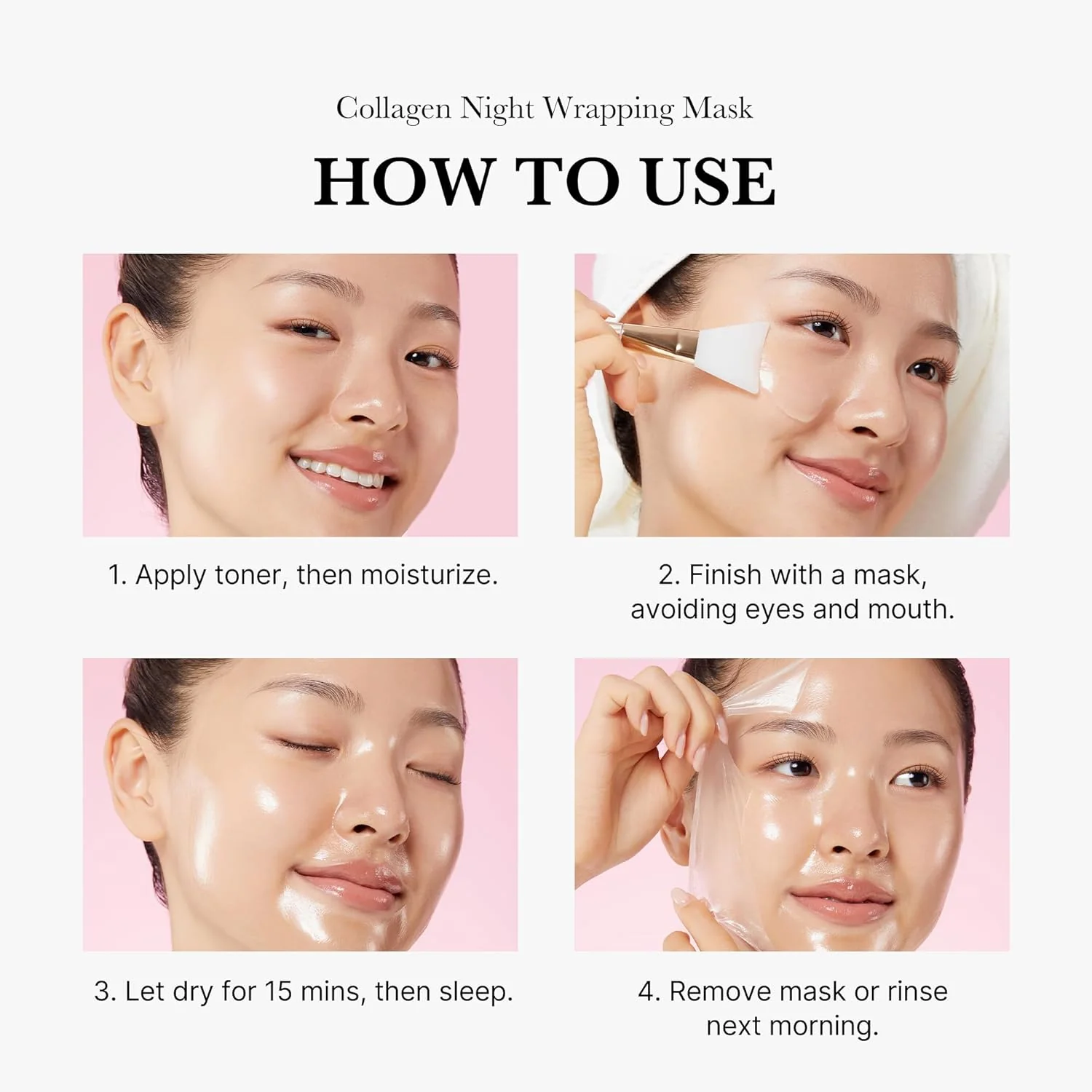 Medicube - Collagen Night Wrapping Peel Off Mask - Firming Night Mask - 75ml - Image 2
