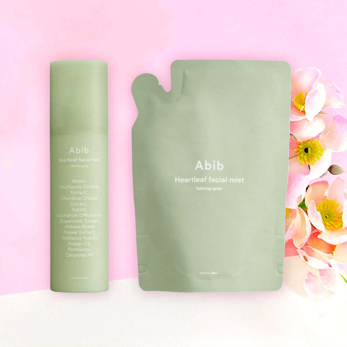 Abib - Heartleaf Facial Mist Calming Spray - Moisturizing Facial Mist - 150ml + 150ml refill - Image 2