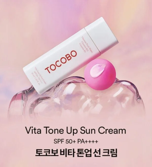 Tocobo - Vita Tone Up Sun Cream SPF50+ PA++++ - Toning Cream with Filter - 50ml - Image 2