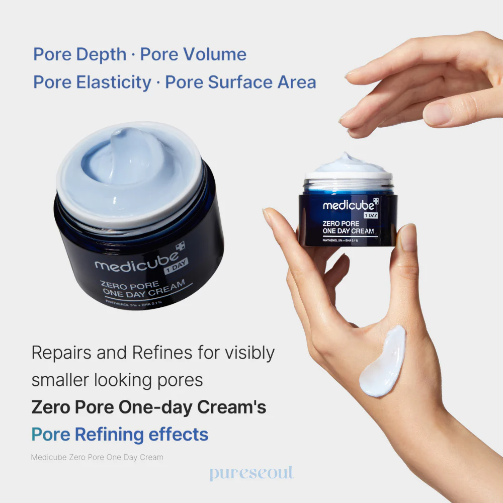 Medicube - Zero Pore One-day Cream - Cream for Dilated Pores with BHA Acids - 50ml - Image 2