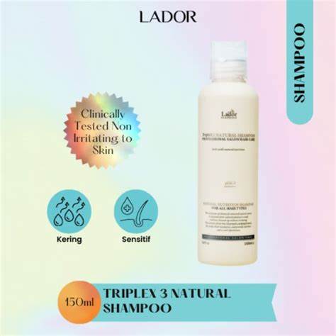 Lador TripleX3 Natural Shampoo Sensitive Scalp χωρίς θειικά άλατα 150ml - Image 2