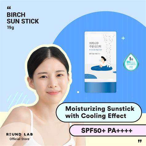 Round Lab - Birch Juice Moisturizing Sun Stick SPF/50+ PA++++ - Sunscreen Stick with Birch Juice - 19g - Image 2