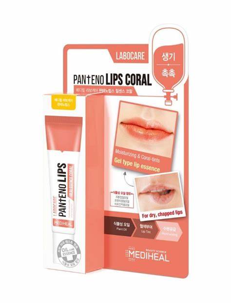 Mediheal Labocare Pantenolips Healessence Coral – Ενυδατικό essence χειλιών σε κοραλί απόχρωση