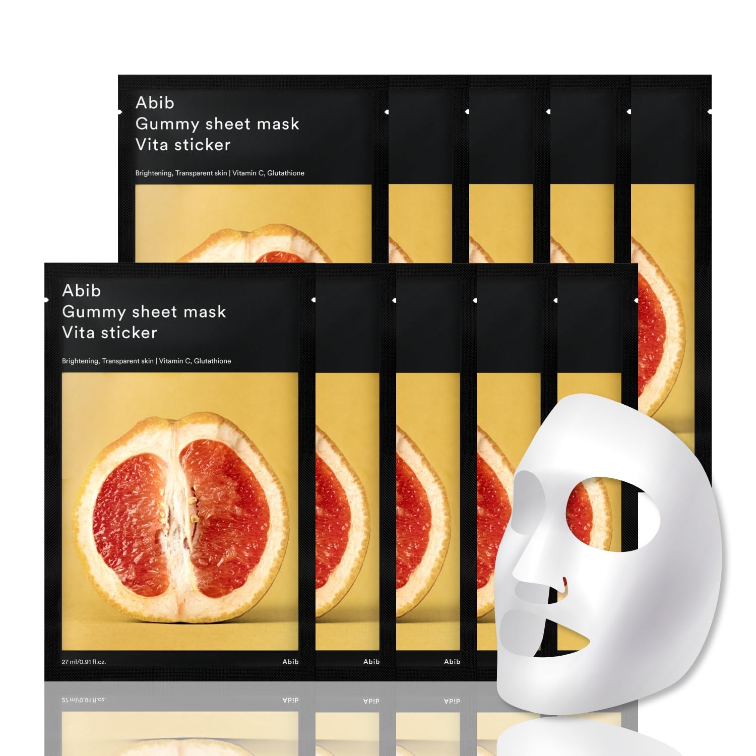 Abib - Gummy Sheet Mask Vita Sticker - Illuminating Sheet Mask - 27ml - Image 3