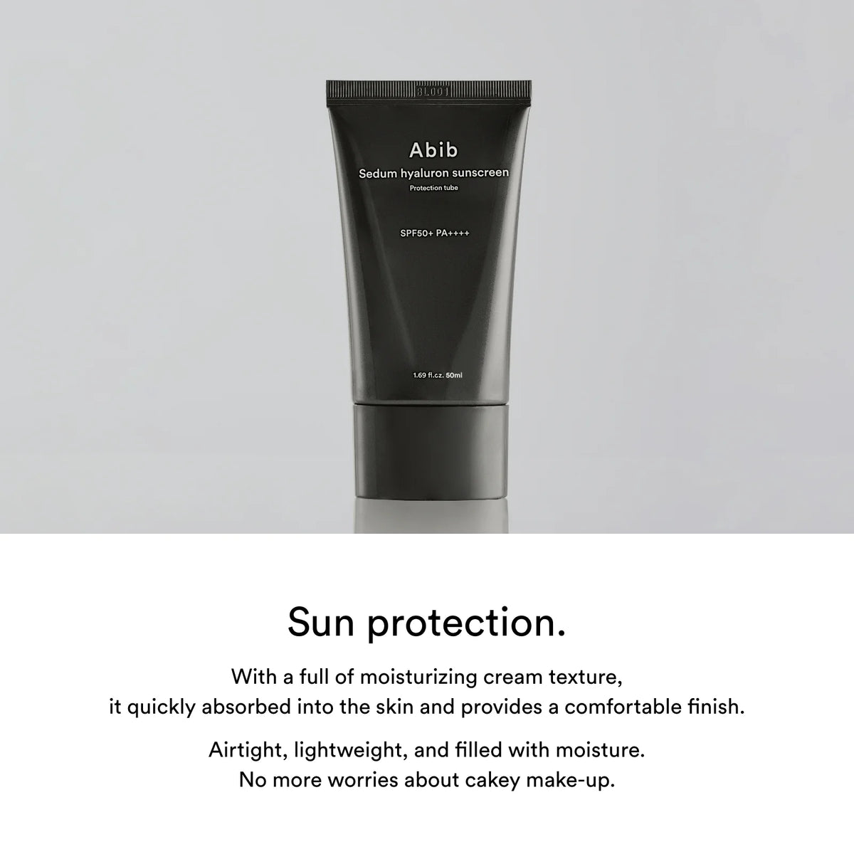 Abib - Sedum Hyaluron Sunscreen Protection Tube SPF50+/PA++++ - Moisturizing Filter Cream - 50ml - Image 2