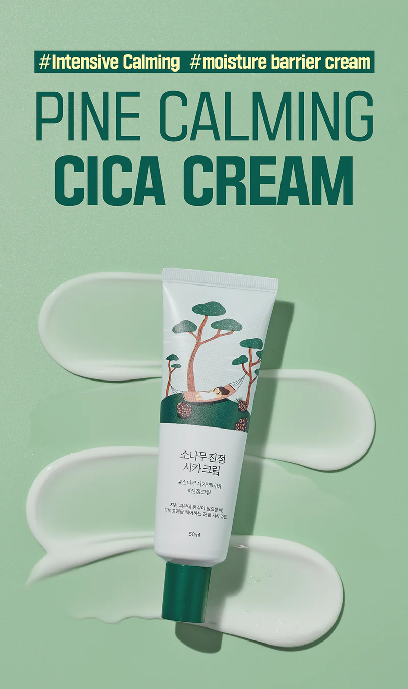 Round Lab - Pine Calming Cica Cream - Moisturizing and Nourishing Cream - 50 ml - Image 3