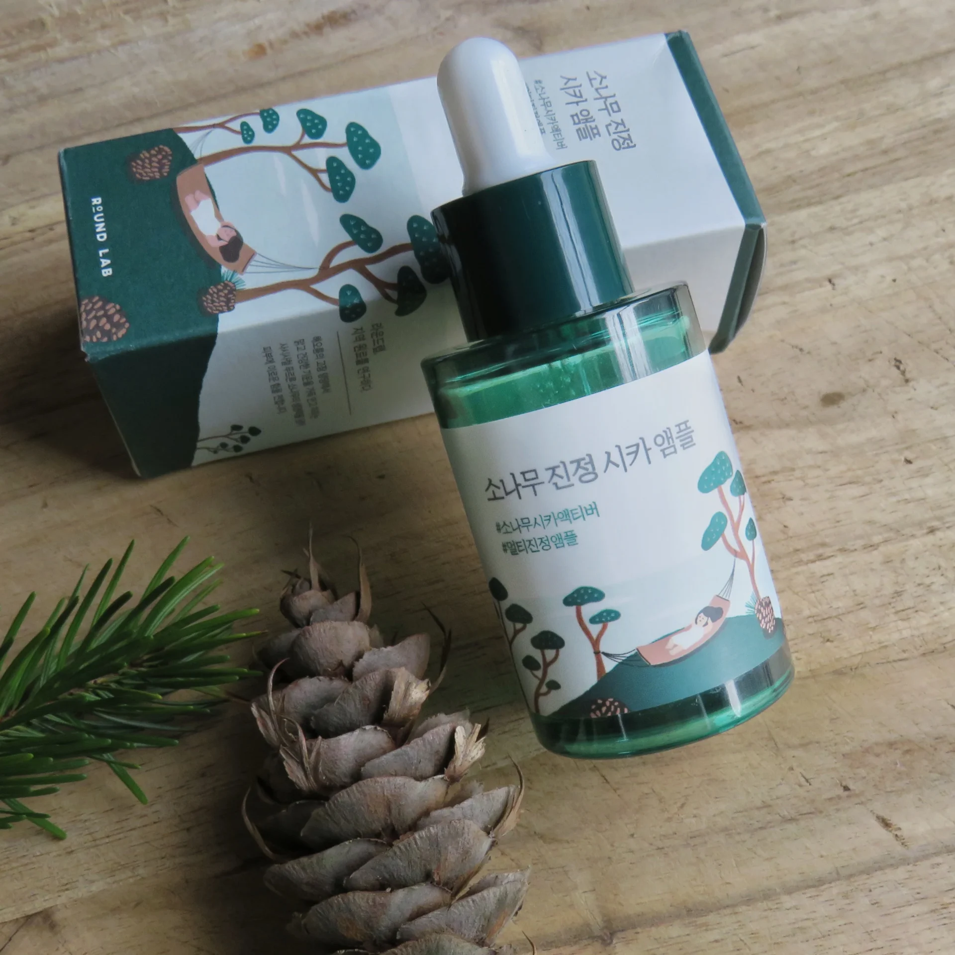 Round Lab - Pine Calming Cica Ampoule - Acne Spot Reduction Facial Ampoule - 30 ml - Image 3