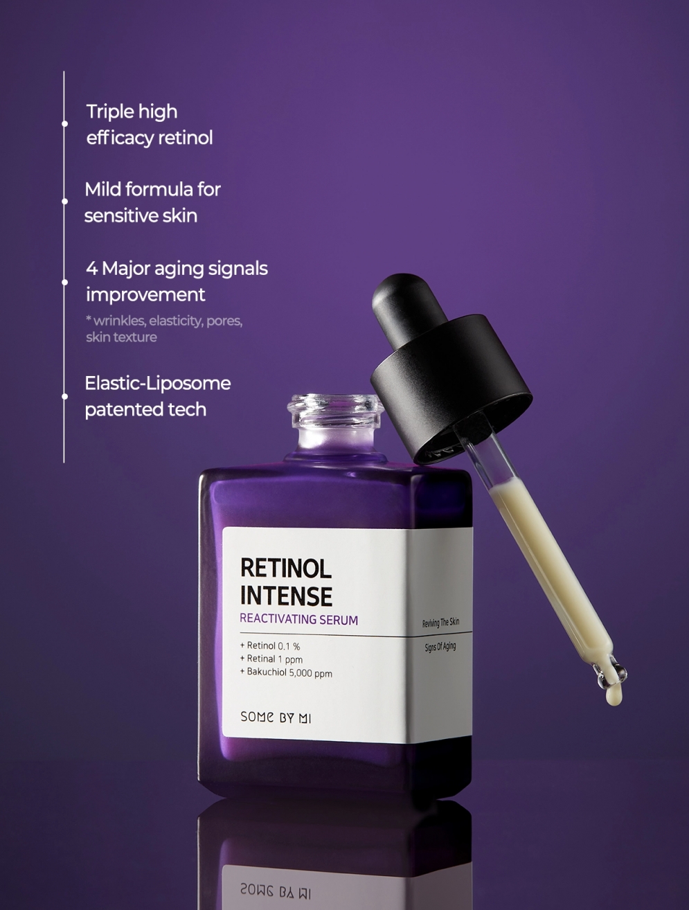 Some by Mi - Retinol Intense Reactivating Serum - Anti-Aging Serum - 30ml - Image 3