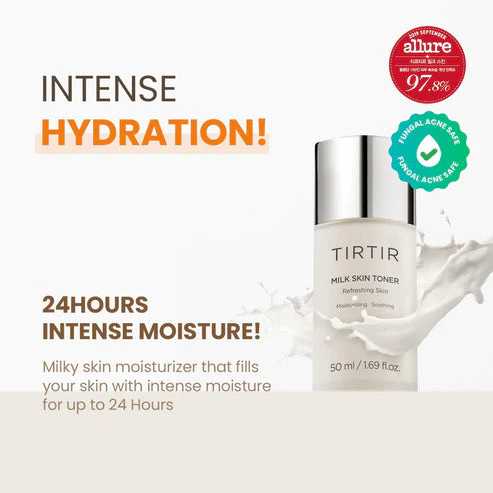 TIRTIR - Milk Skin Toner - Moisturizing Toner with Rice Extract - Mini - 50ml - Image 3