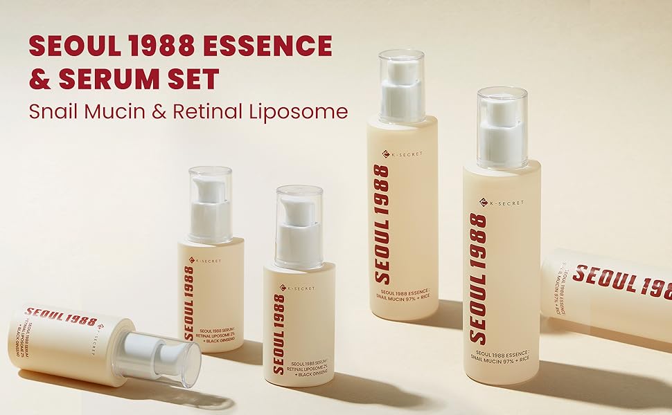 K-SECRET SEOUL 1988 Essence: Snail Mucin 97% + Rice, 100ml - Image 2