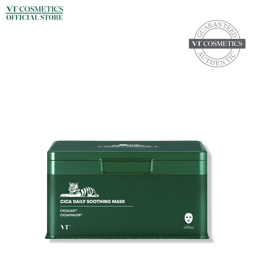VT Cosmetics Cica Daily Soothing Mask Ενυδατικές μάσκες καθημερινής χρήσης 30τεμ