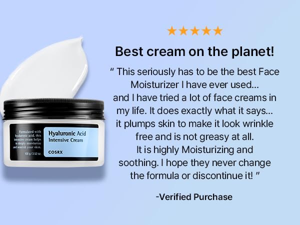 Cosrx - Hyaluronic Acid Intensive Cream - Strongly Moisturizing Cream with Hyaluronic Acid - 100ml - Image 3