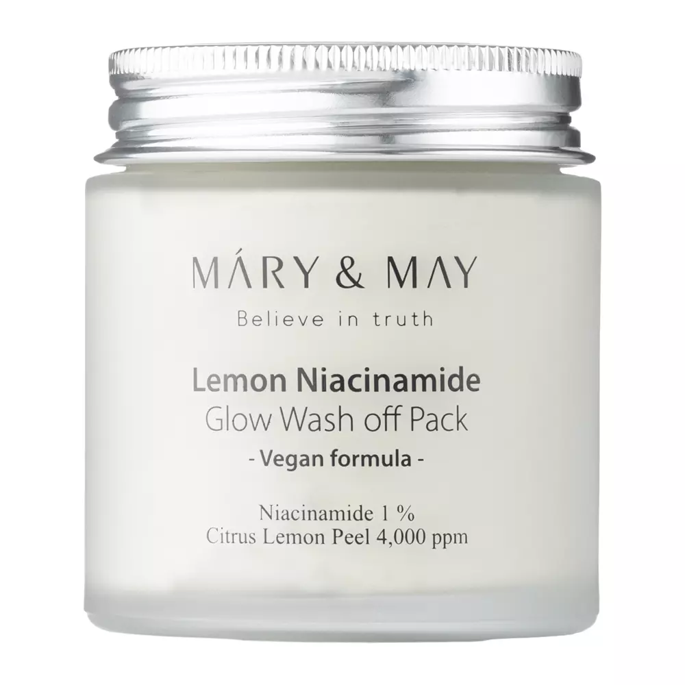 Mary&May Lemon Niacinamide Glow Wash off Pack - Clay Brightening Mask - 125g