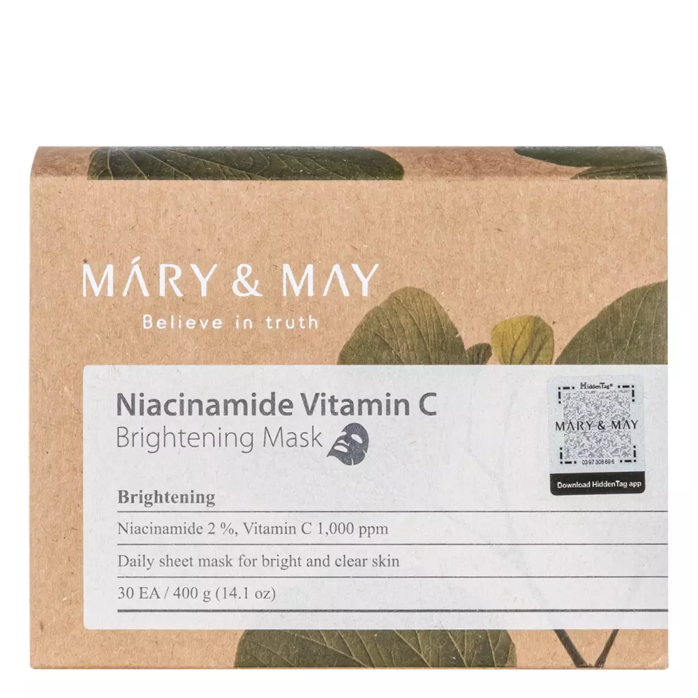 Mary&May Niacinamide Vitamin C Brightening Mask - Brightening Face Mask Set - 30pcs - Image 2