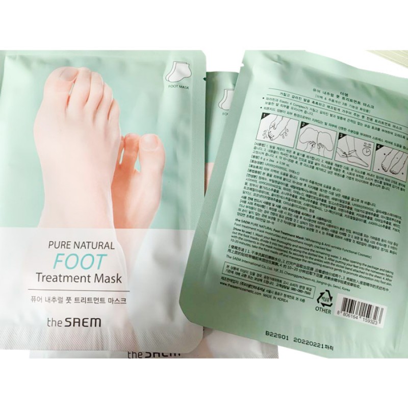 The SAEM Pure Natural Foot Treatment Mask 16g - Image 2