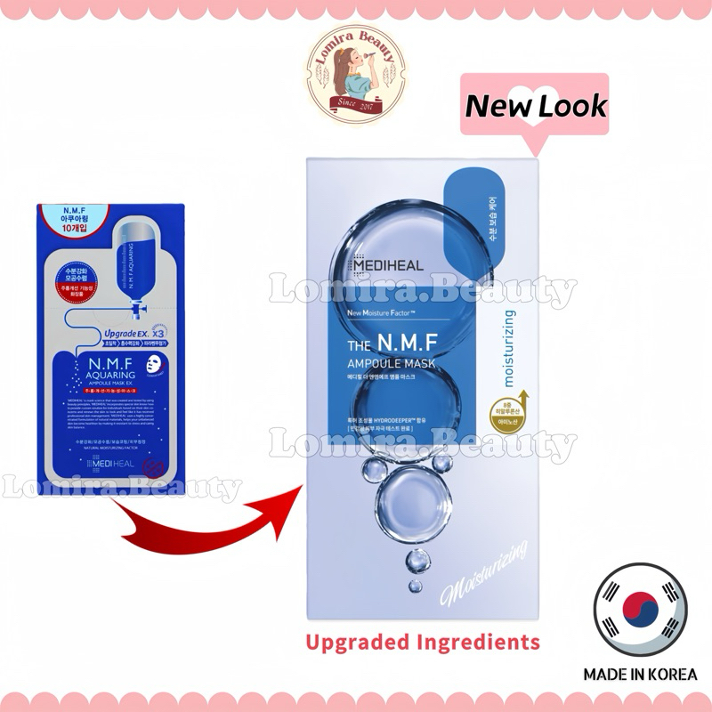 Mediheal The N.M.F Ampoule Mask – Μάσκα με 8 τύπους υαλουρονικού για εντατική ενυδάτωση - Image 3