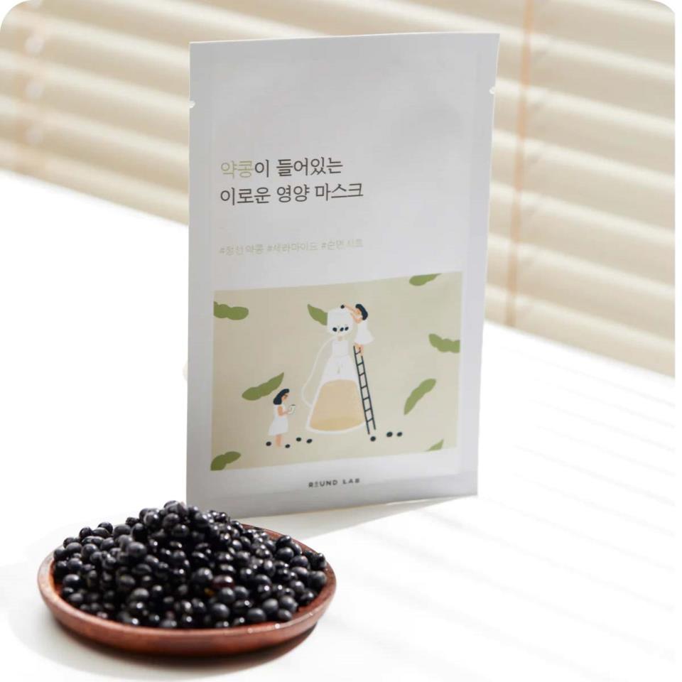 Round Lab - Soybean Nourishing Sheet Mask - Nourishing and firming mask with black soy extract - 25 ml