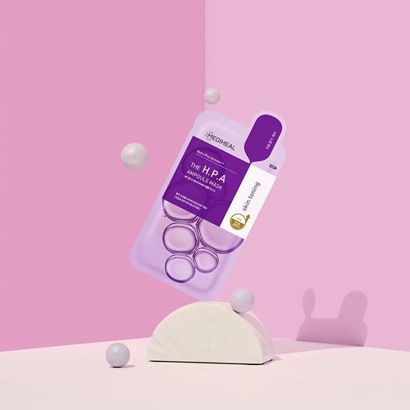 Mediheal The H.P.A Glowing Ampoule Mask – Μάσκα ομορφιάς με απολεπιστικές ιδιότητες για λαμπερό, λείο δέρμα - Image 3