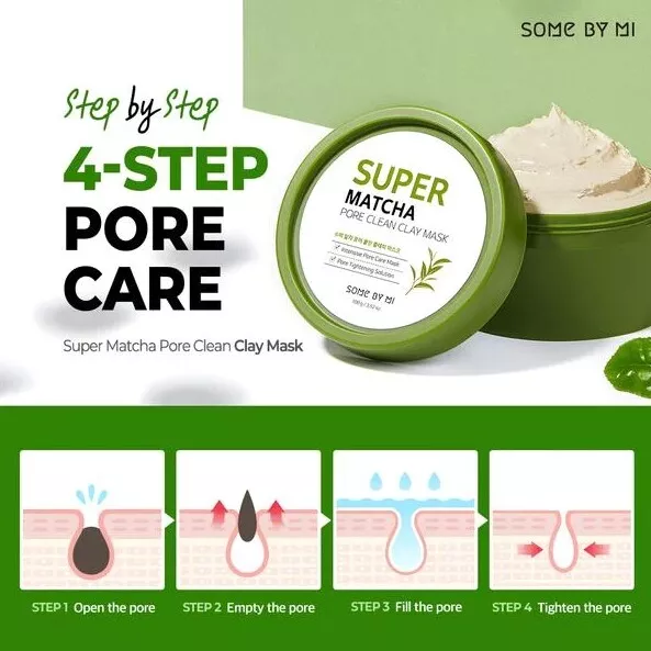 SOME BY MI Super Matcha Pore Clean Clay Mask 100gr - Image 2