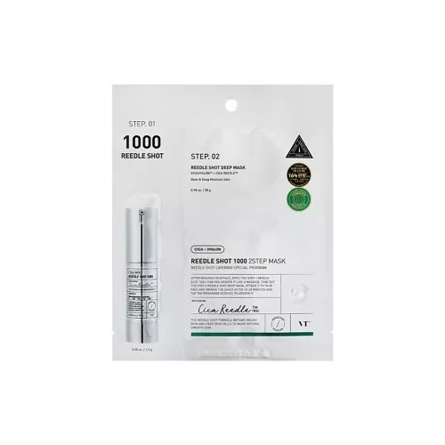VT COSMETICS Reedle Shot 100 2Step Mask - Μάσκα 2 βημάτων με τεχνολογία microneedle