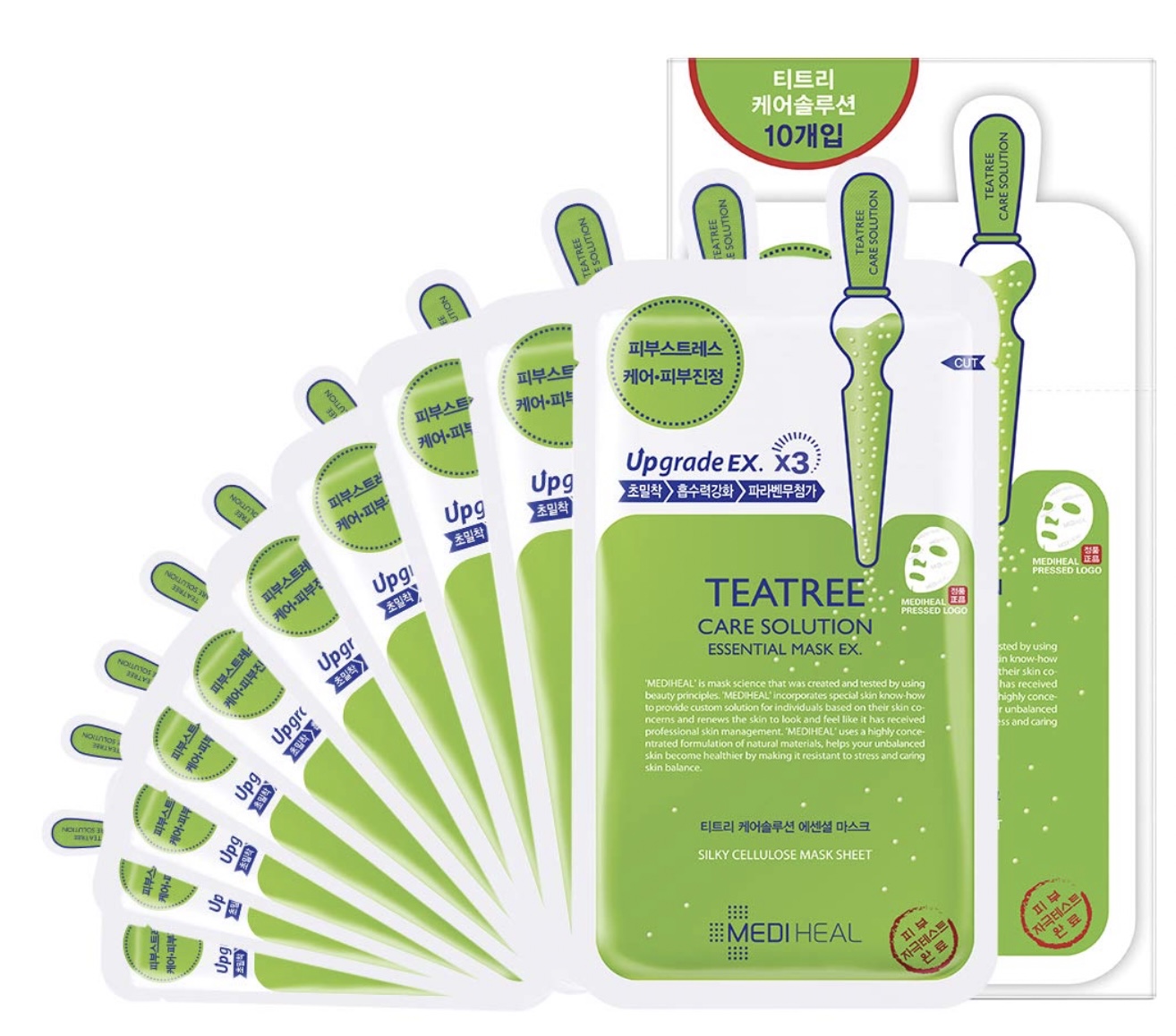 Mediheal Teatree Care Solution Essential Mask EX – Μάσκα με τεϊόδεντρο για καταπράυνση - Image 3