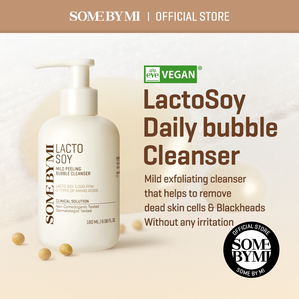 Some by Mi - Lactosoy Mild Bubble Peeling Cleanser 180ml - Image 3