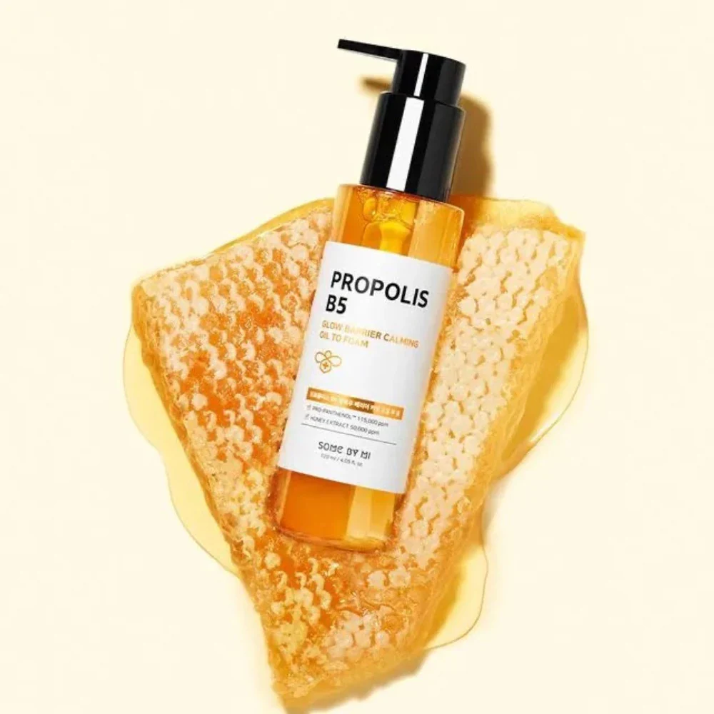 Some by Mi - Propolis B5 Glow Barrier Calming oil to foam – Έλαιο και αφρός καθαρισμού 2 σε 1 - Image 3