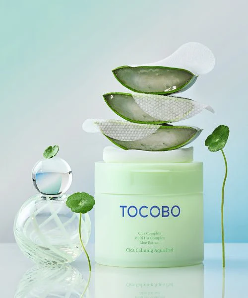 Tocobo - Cica Calming Aqua Pad - Soothing Face Pads - 60pcs. - Image 3