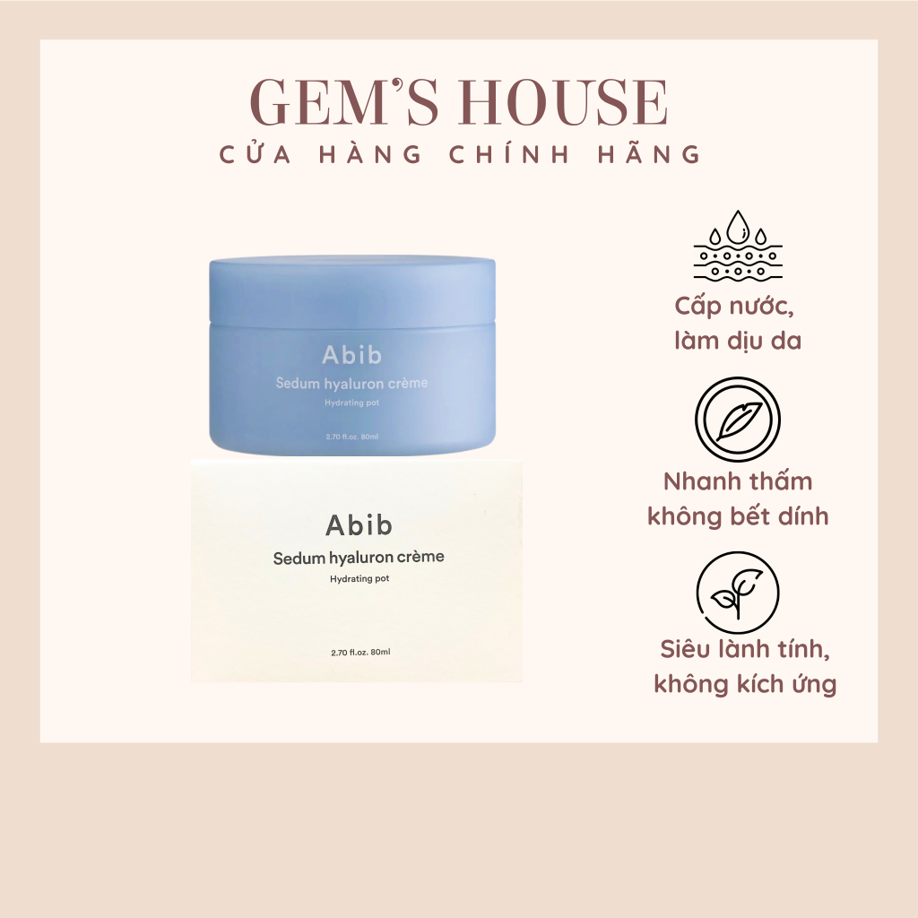 Abib - Sedum Hyaluron Creme - Soothing and Moisturizing Cream - 80ml - Image 3