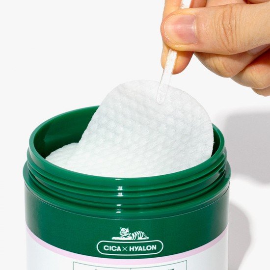 VT Cosmetics Cica mild Toner Pads- Εμποτισμένα απολεπιστικά και ενυδατικά δισκία με BHA για τριπλή δράση 130ml/60τεμ - Image 3