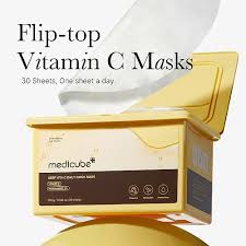 Medicube - Deep Vita C Daily Quick Mask - Brightening Face Mask Set in a Sheet - 30pcs/300g - Image 2