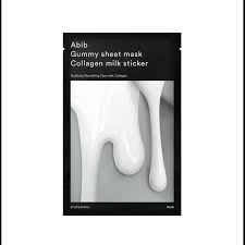 Abib - Gummy Sheet Mask Collagen Milk Sticker - Moisturizing and Brightening Sheet Mask - 27ml