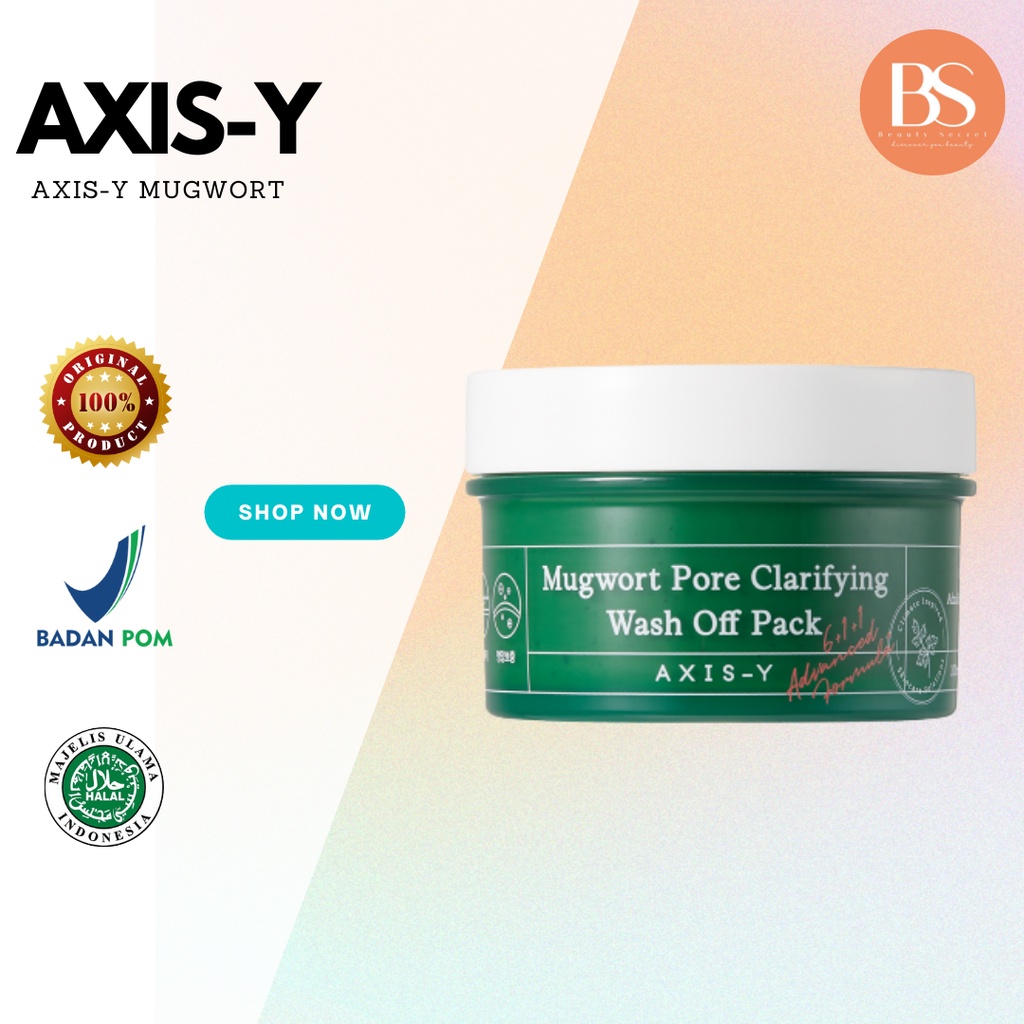 AXIS-Y Mugwort Pore Clarifying Wash Off Pack μάσκα για βαθύ καθαρισμό με καταπραϋντική δράση 100ml - Image 2