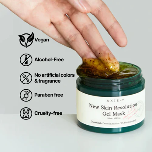 AXIS-Y New Skin Resolution Gel Mask καταπραϋντική τζελ μάσκα 100ml - Image 2