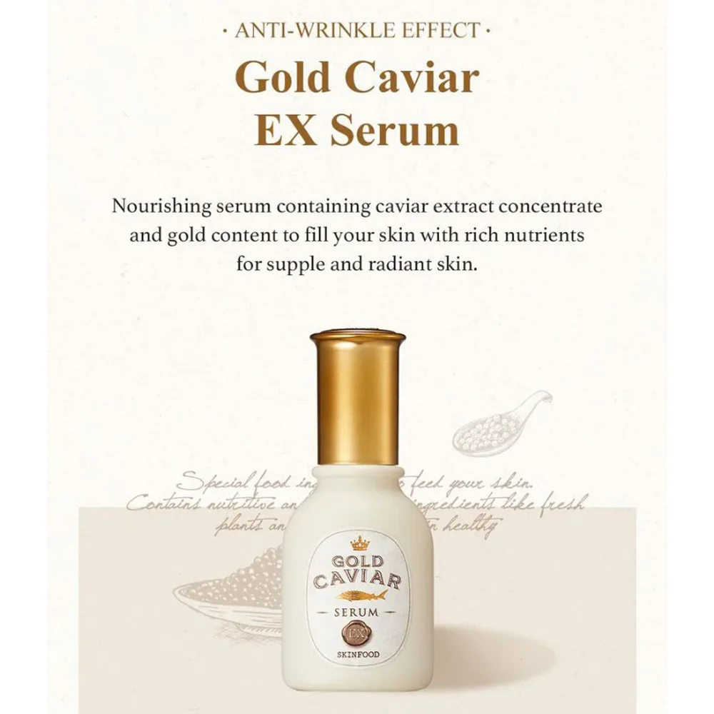 SKINFOOD Gold Caviar EX Serum 50ml - Image 3