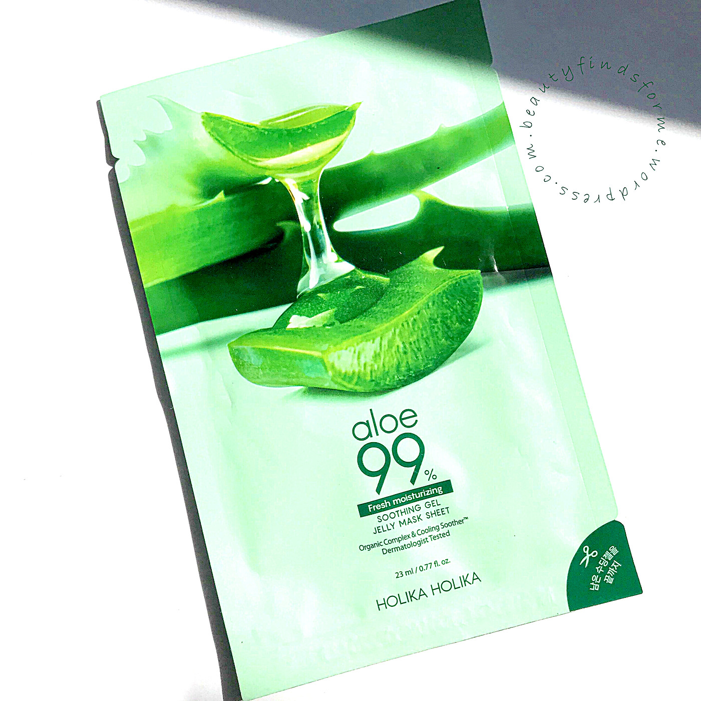HOLIKA HOLIKA Aloe Soothing Jelly Mask AD Fresh 23ml - Image 2