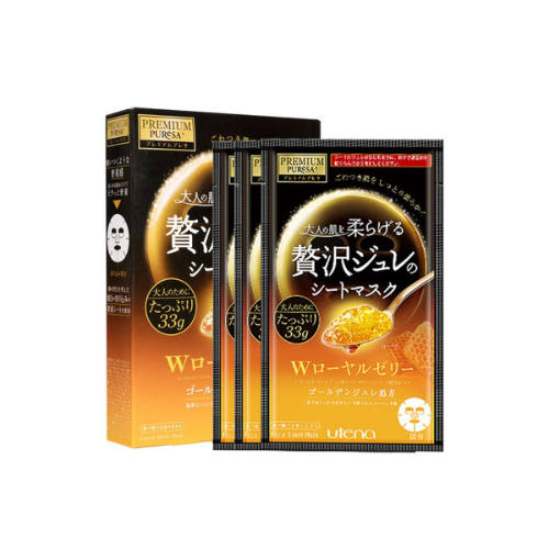 Premium Puresa Golden Jelly Mask με βασιλικό πολτό (3τμχ) - Image 2