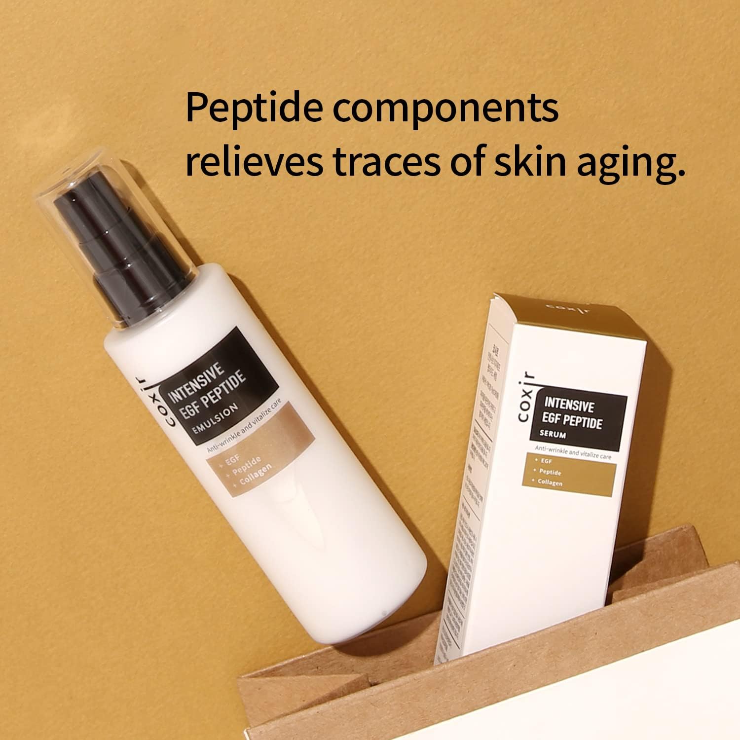 Coxir Intensive EGF Peptide Emulsion Γαλάκτωμα Προσώπου με Πεπτίδια 100ml - Image 2