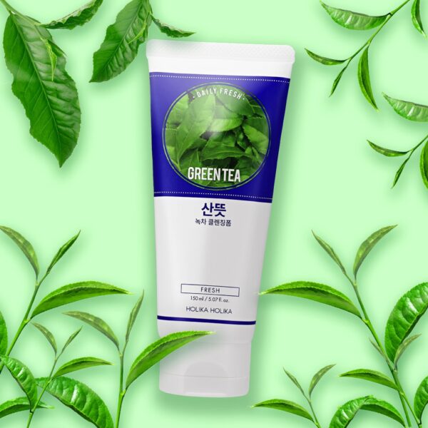 Holika Holika Daily Fresh Green Tea Cleansing Foam 150ml - Image 2