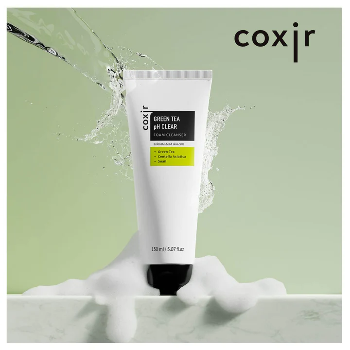 Coxir Green Tea pH Clear Foam Cleanser 150ml