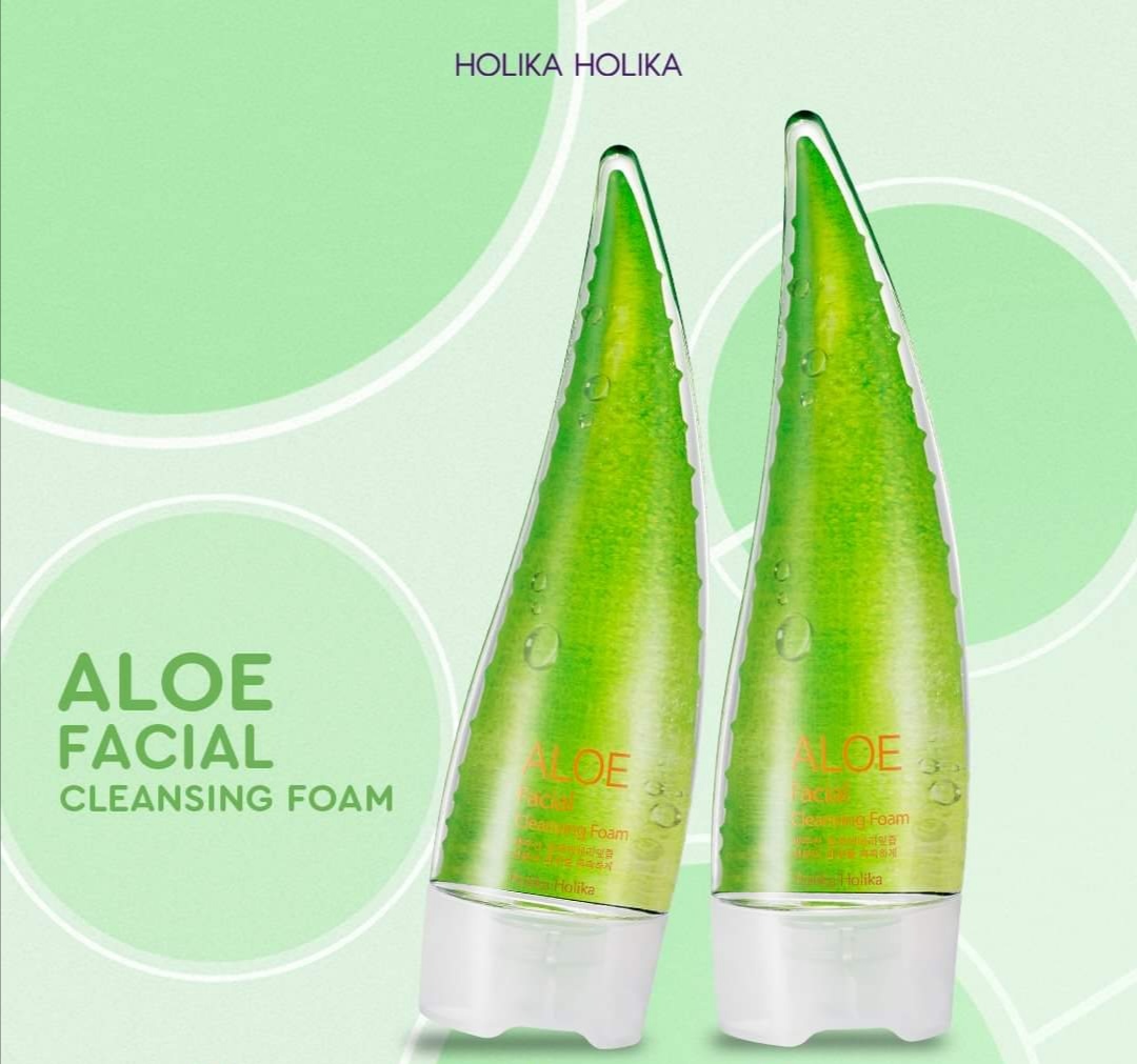 HOLIKA HOLIKA Aloe Facial Cleansing Foam 150ml - Image 2