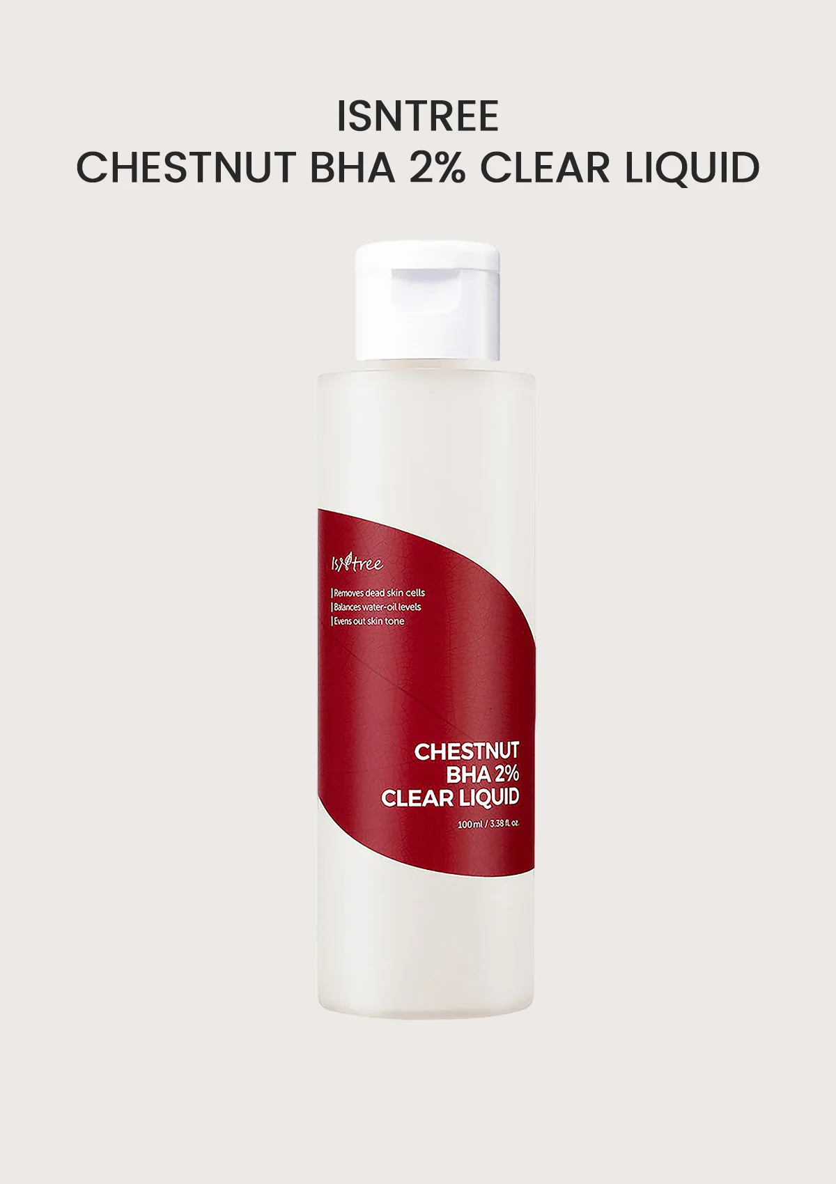 Isntree - Chestnut BHA 2% Clear Liquid - Exfoliating Liquid with 2% Salicylic Acid - 100ml