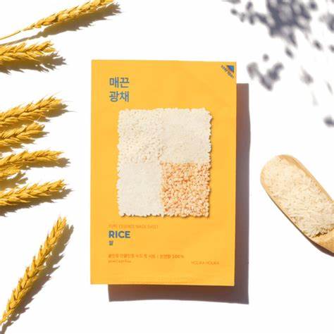 Holika Holika Pure Essence Mask Sheet Ενυδατική Μάσκα Προσώπου – Rice 20ml - Image 2